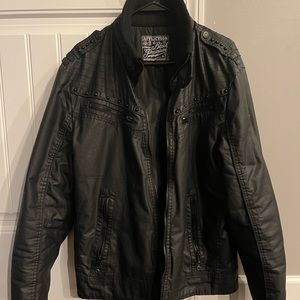 Affliction Black Premium Leather Jacket